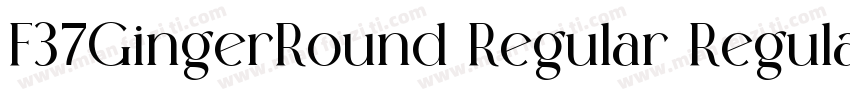 F37GingerRound Regular Regular字体转换
